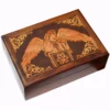 Archangel Michael Carved Wooden Box
