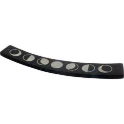 Moon Phases Incense Holder - Soapstone With Silver Inlay