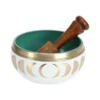 Medium Singing Bowl With Moon Phases - White