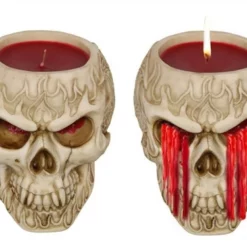 Skulls & Death Bleeding Skull Candle