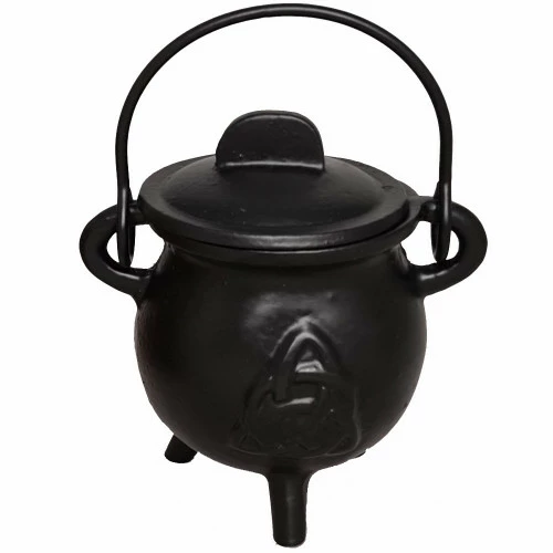 Triquetra Cast Iron Cauldron - Small 1 Triquetra Cast Iron Cauldron - Small