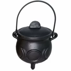 Large Cast Iron Cauldron - Triple Moon