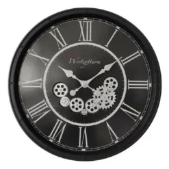 Steampunk Steampunk Clock Black And Silver