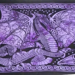Dragons Purple Dragon Tapestry