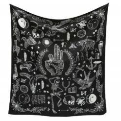 Skulls & Death Witchy Symbols Tapestry -Movie And Film Shop ICPWIT 56760.1672728598