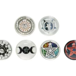 Glass Wiccan Magnet Set