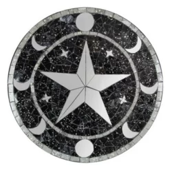 Wall Mosaic With Moon And Pentagram