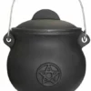 Large Pot Belly Pentagram Iron Cauldron
