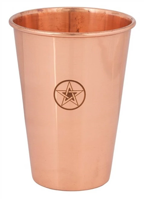 Medium Copper Glass With Pentagram 1 Medium Copper Glass With Pentagram