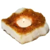 Citrine Druse Candle Holder