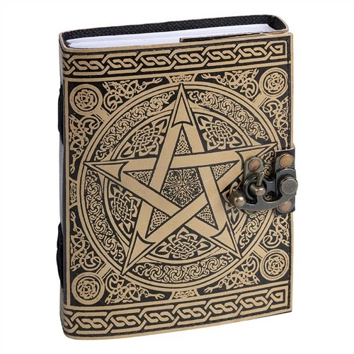 Magickal Designs Leather Pentacle Journal - Various 1 Magickal Designs Leather Pentacle Journal - Various