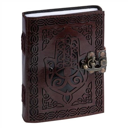 Leather Journal - Hamsa Hand 1 Leather Journal - Hamsa Hand