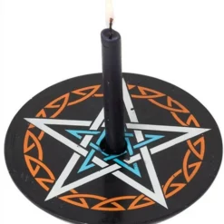 Soapstone Pentagram Candle Holder