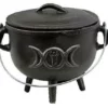 Medium Cast Iron Goddess Moon Cauldron