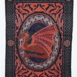 Dragons Red Dragon Carpet Wall Hanging