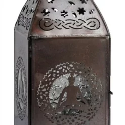 Iron Lantern With Buddha