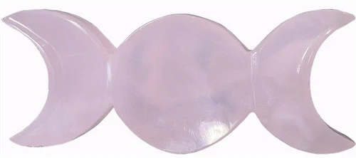 Pink Calcite Triple Moon 1 Pink Calcite Triple Moon