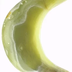 Green Onyx Crescent Moon