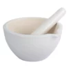 Ceramic White Mortar & Pestles