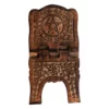 Medium Wooden Book Holder With Pentagram