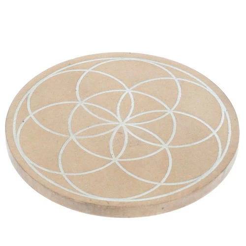 Plain Crystal Grid With The Flower Of Life 1 Plain Crystal Grid With The Flower Of Life