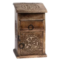 Magickal Herb Cupboard With Plants