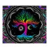 Peach Skin Tapestry - Neon Tree Of Life