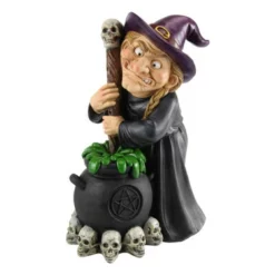Witch With Brewing Cauldron - Large