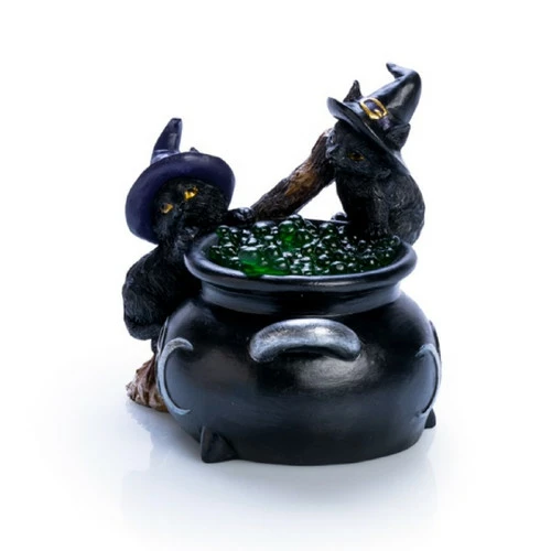 Cats Black Cat Cauldron LED Light 1 Cats Black Cat Cauldron LED Light