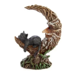 Cats Black Cat With LED Moon Tree