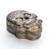 Skulls & Death Trinket Box Gold Candyskull