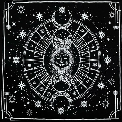 Altar Cloth - Moon Phases 1 Altar Cloth - Moon Phases