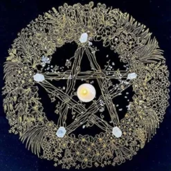 Altar Cloth - Wreath Pentagram