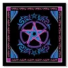 Altar Cloth - Pentacle Purple, Pink And Black